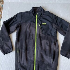 Under Armour Charcoal and Black Fleece with Lime Highlights